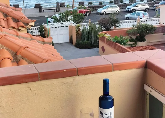 Caletillas Black 1º Linea Playa & Piscina & Wifi شقة *